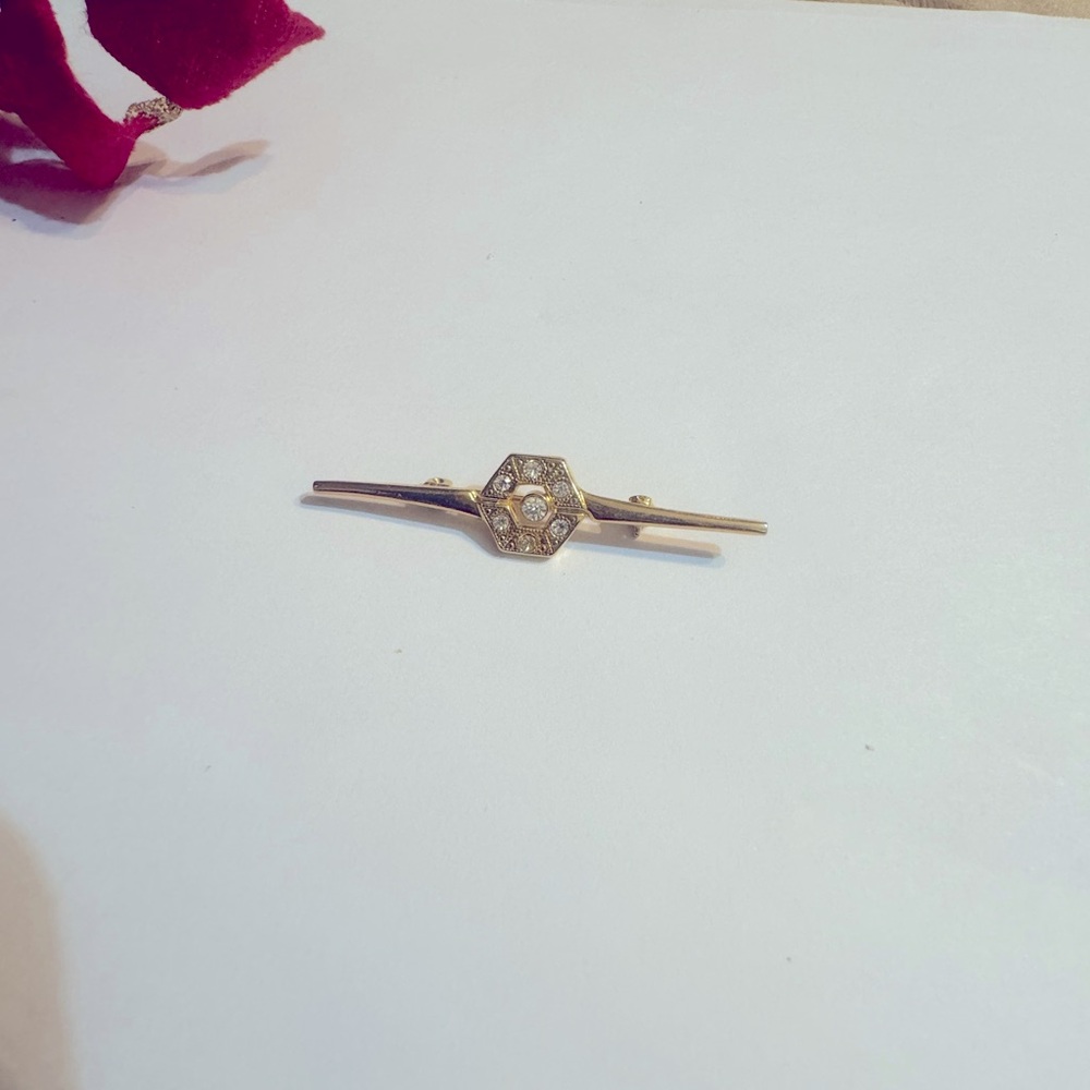 Vintage Bar Pin Art Deco Style